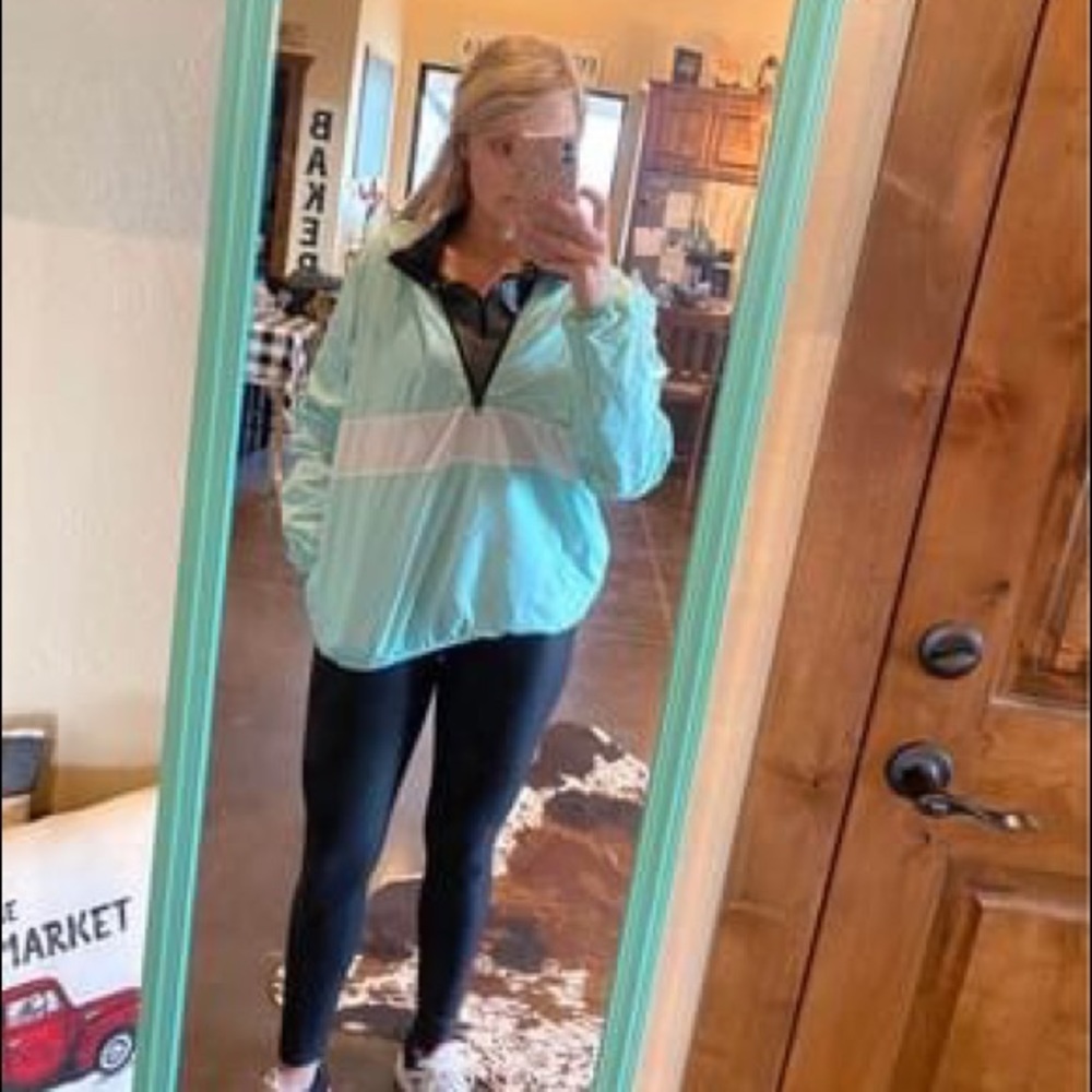 Turquoise PINK rain defender jacket